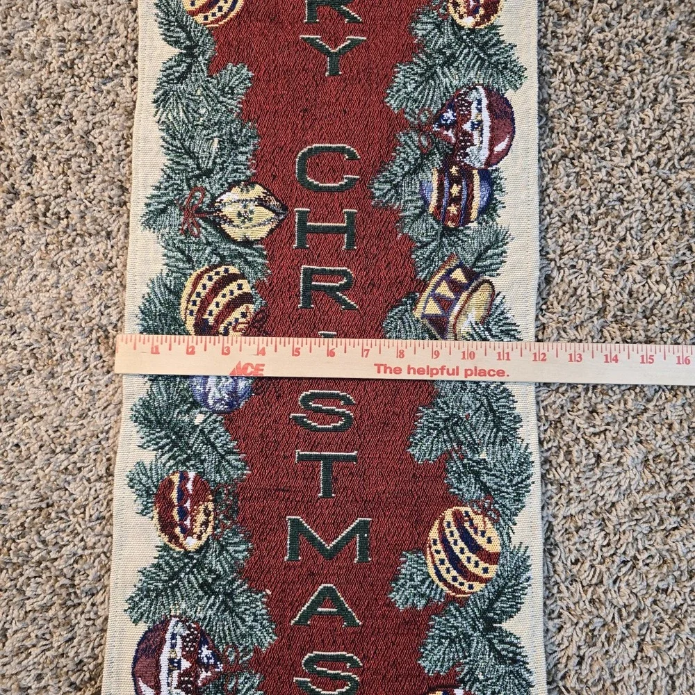 Christmas Merry Christmas Wall‎ Tapestry Banner Missing Tassel